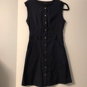 Theory navy lightweight dress with pockets